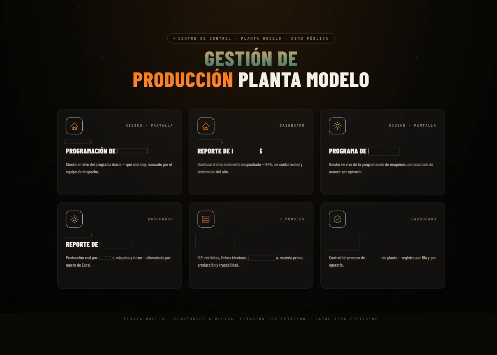 Portal central de acceso a las estaciones operativas